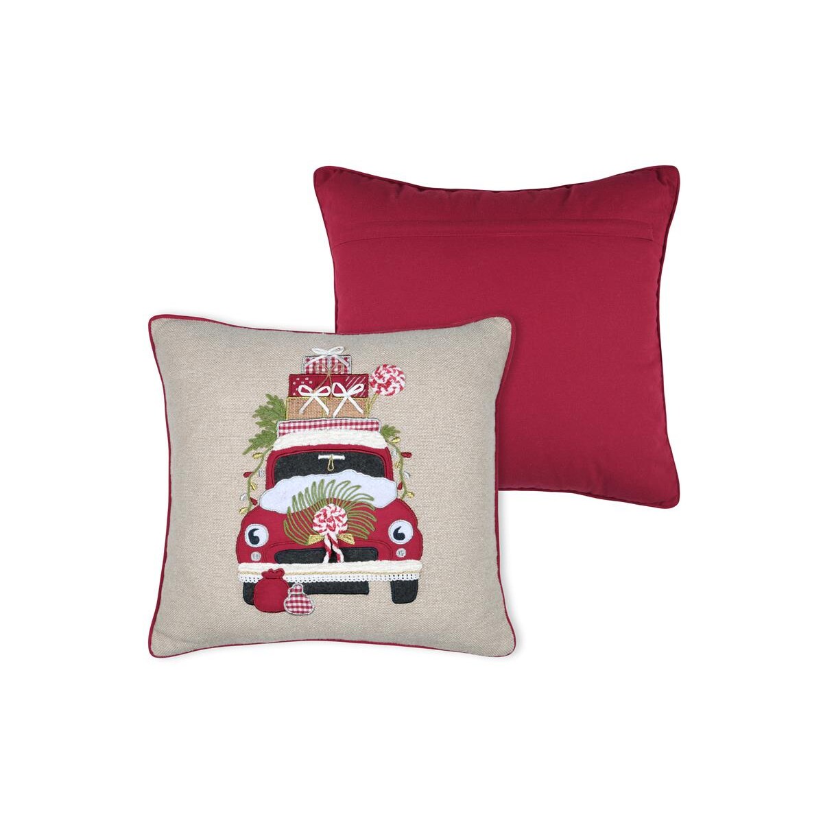 Świąteczna poduszka z nadrukiem, 45 × 45 cm