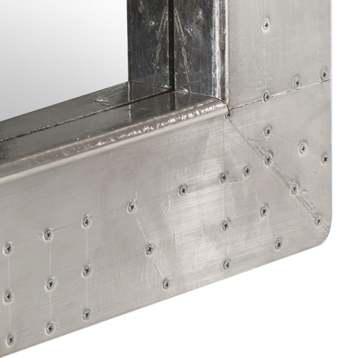 vidaXL Lustro ścienne w stylu Aviator, 50x50 cm, metalowe
