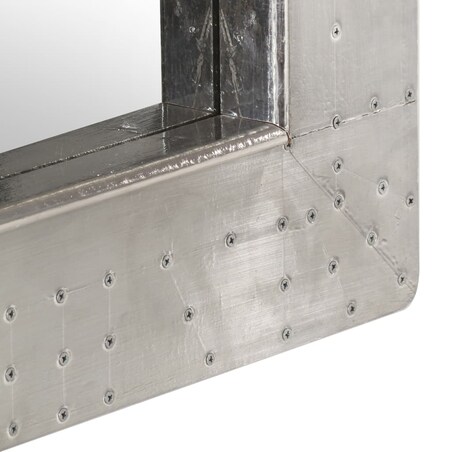 vidaXL Lustro ścienne w stylu Aviator, 50x50 cm, metalowe