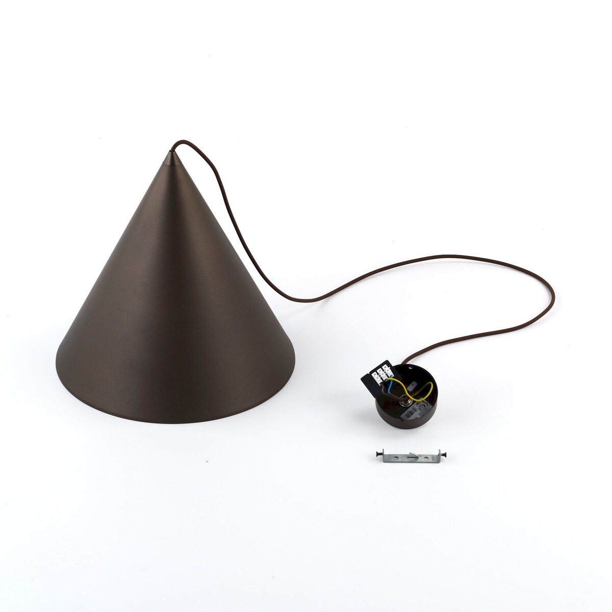 Lampa wisząca TK Lighting CONO BROWN 10038 brązowa metalowa E27 32 cm do salonu i jadalni