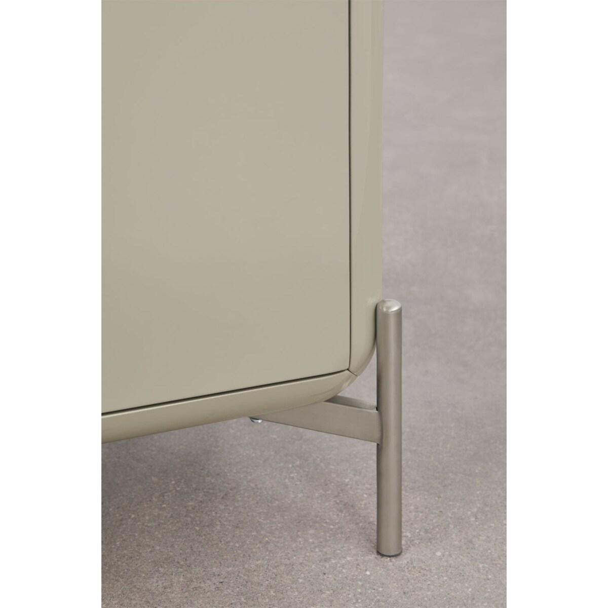 Komoda z płyty MDF błyszcząca Alazne 160x45 cm miętowa