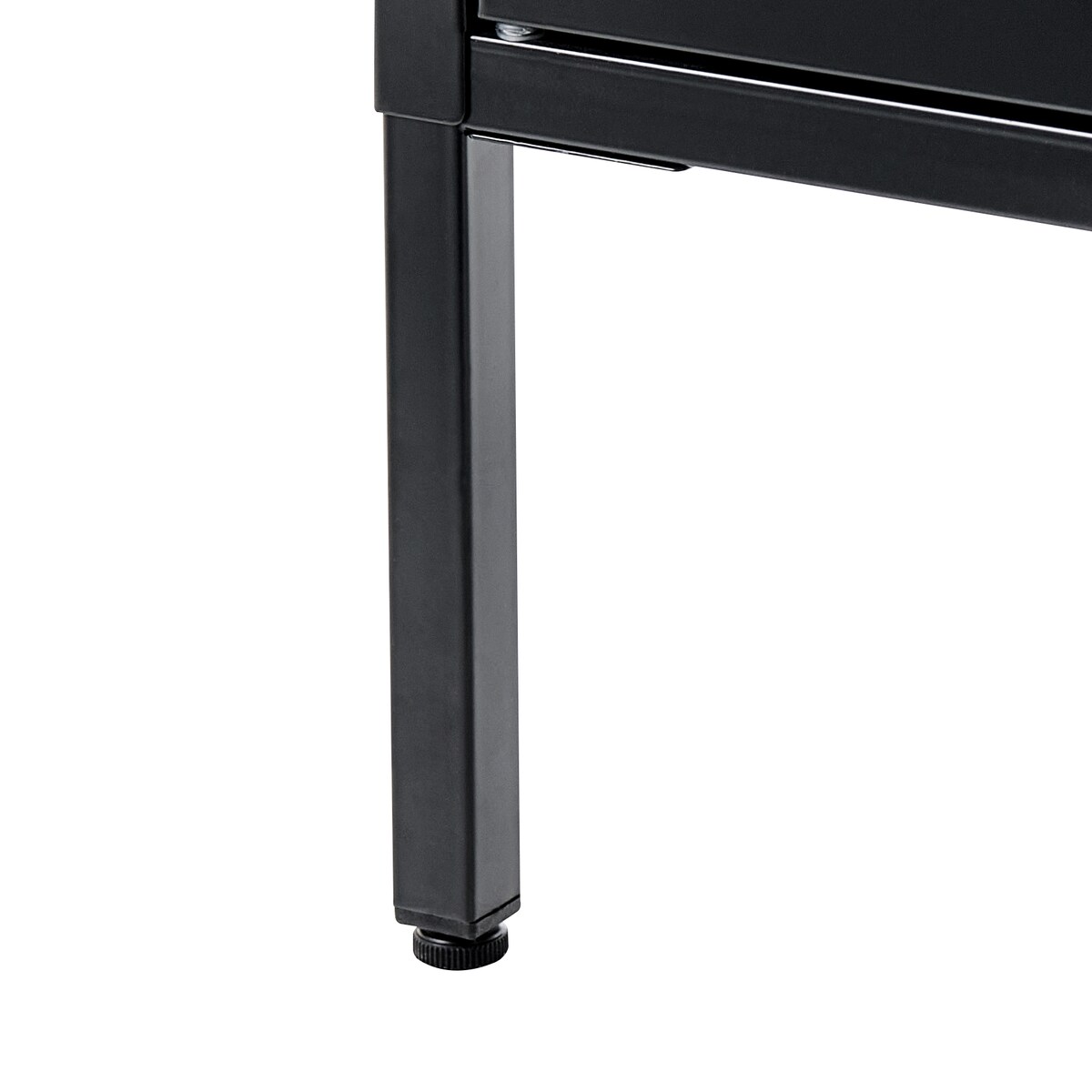 Witryna ze szklaną gablotą HARTY Metal 80 cm Czarny