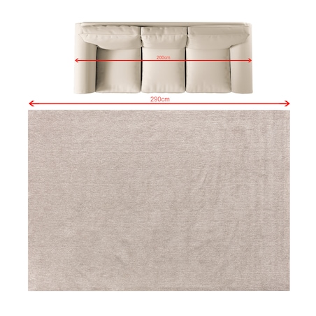 Dywan Zendra taupe 200x290 cm, 200x290 cm