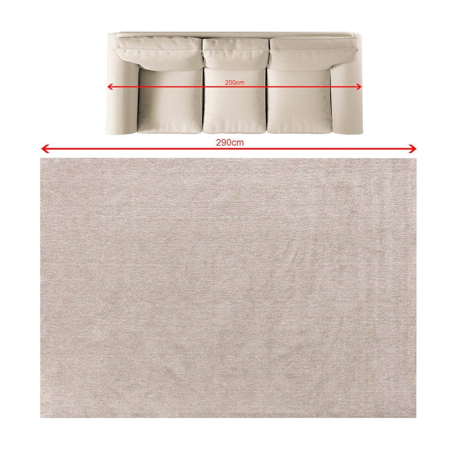 Dywan Zendra taupe 200x290 cm, 200x290 cm