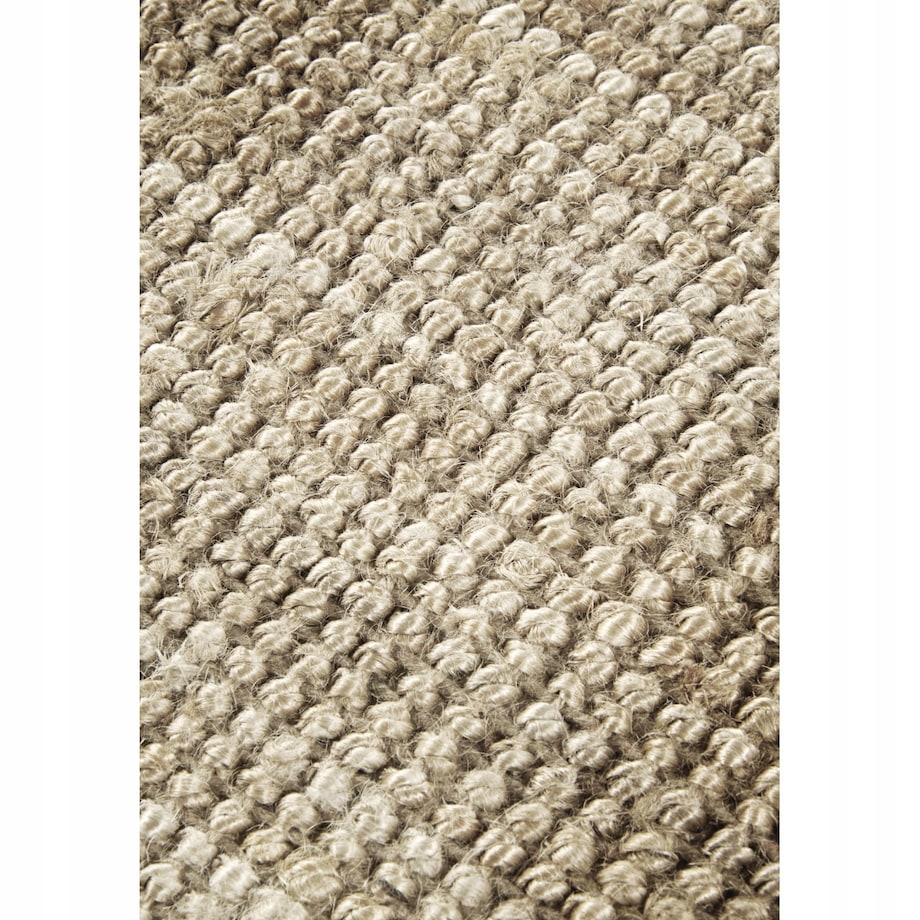Dywan jutowy do salonu 120x170cm, naturalny kremowy dywan z juty