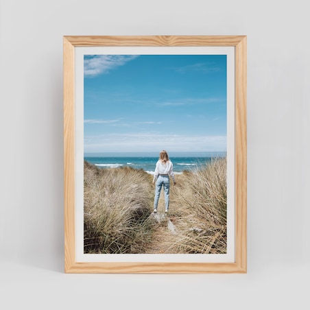 Ramka na zdjęcia 30x40 cm ramka z drewna surowego pion poziom ramka prostokątna RAW DIY