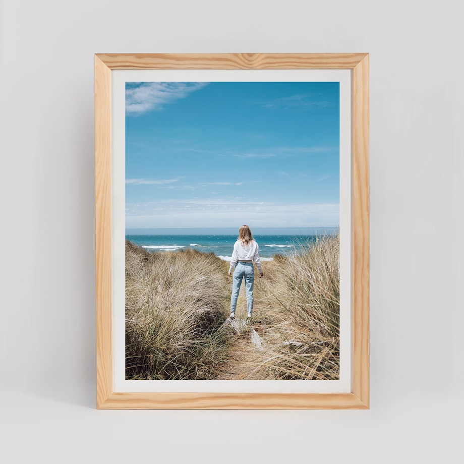 Ramka na zdjęcia 30x40 cm ramka z drewna surowego pion poziom ramka prostokątna RAW DIY