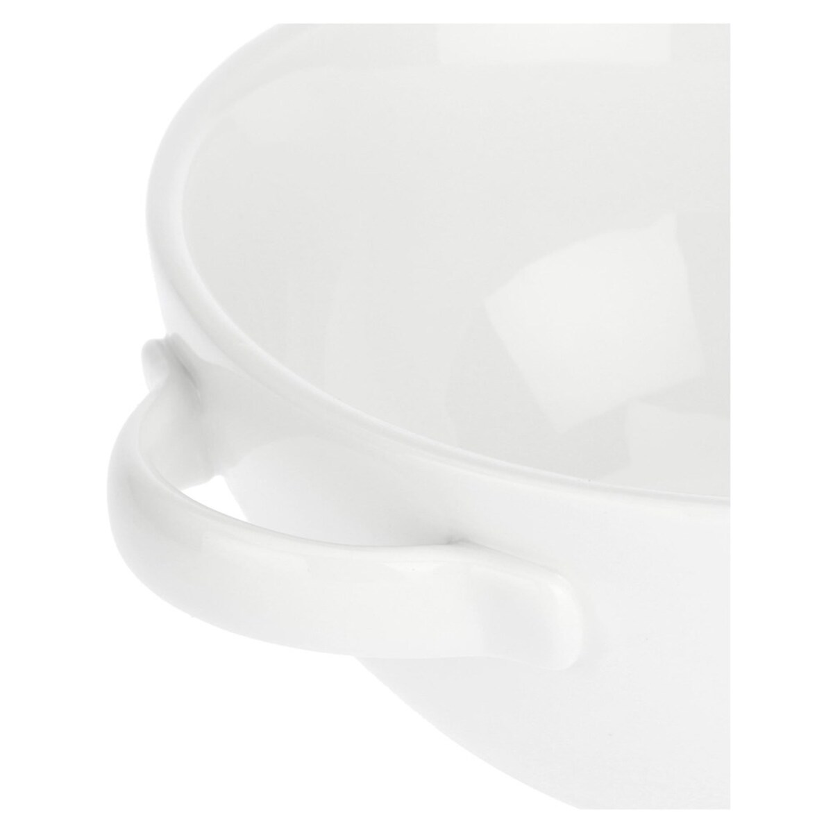 Zestaw 4 okrągłych naczyń do zapiekania Terrine - Biały, 650 ml