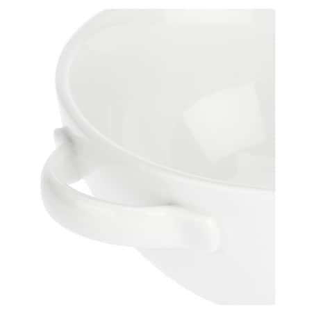 Zestaw 4 okrągłych naczyń do zapiekania Terrine - Biały, 650 ml