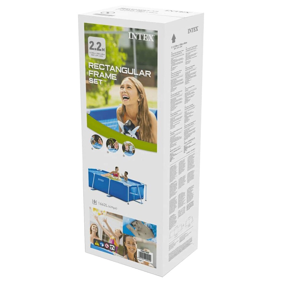 Intex Basen Rectangular Frame, 220 x 150 x 60 cm, 28270NP