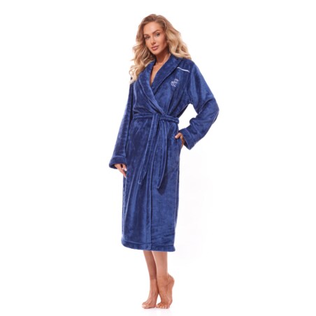 Szlafrok Lux Long 2312 Navy Navy, L