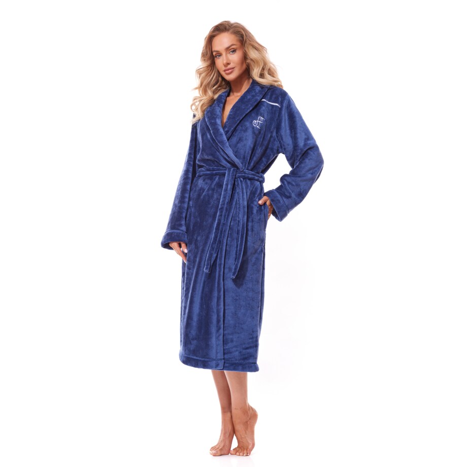 Szlafrok Lux Long 2312 Navy Navy, L