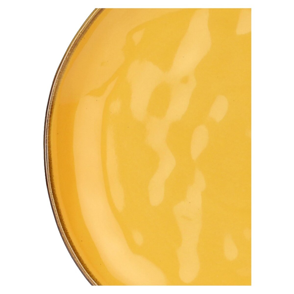Zestaw 4 talerzy obiadowych Concerto Ocra - Żółty, 27 cm