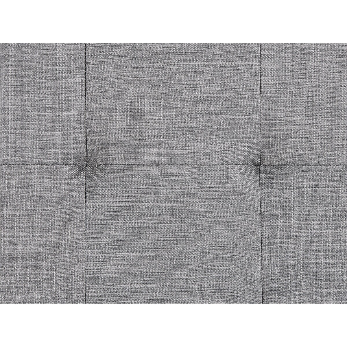 Łóżko tapicerowane 160 x 200 cm szare LILLE