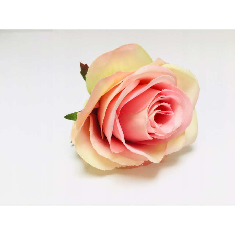 SZTUCZNE KWIATY DO BUKIETU wiązanki stroika RÓŻA RÓŻOWO ZIELONA święta 6szt