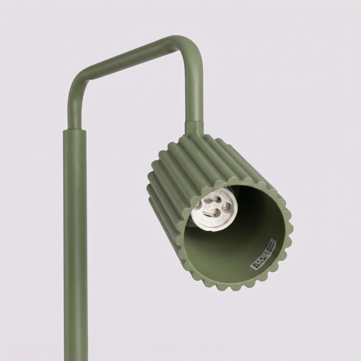 Lampa podłogowa KARBON 1 zielona oliwka