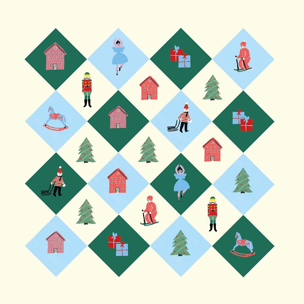 Serwetki świąteczne - Retro święta (2 szt.)