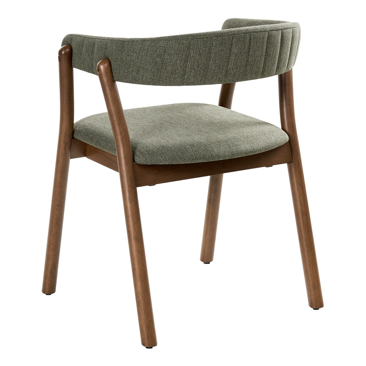 Zestaw 2 krzeseł do jadalni MYLO Ciemny brąz/ zielony