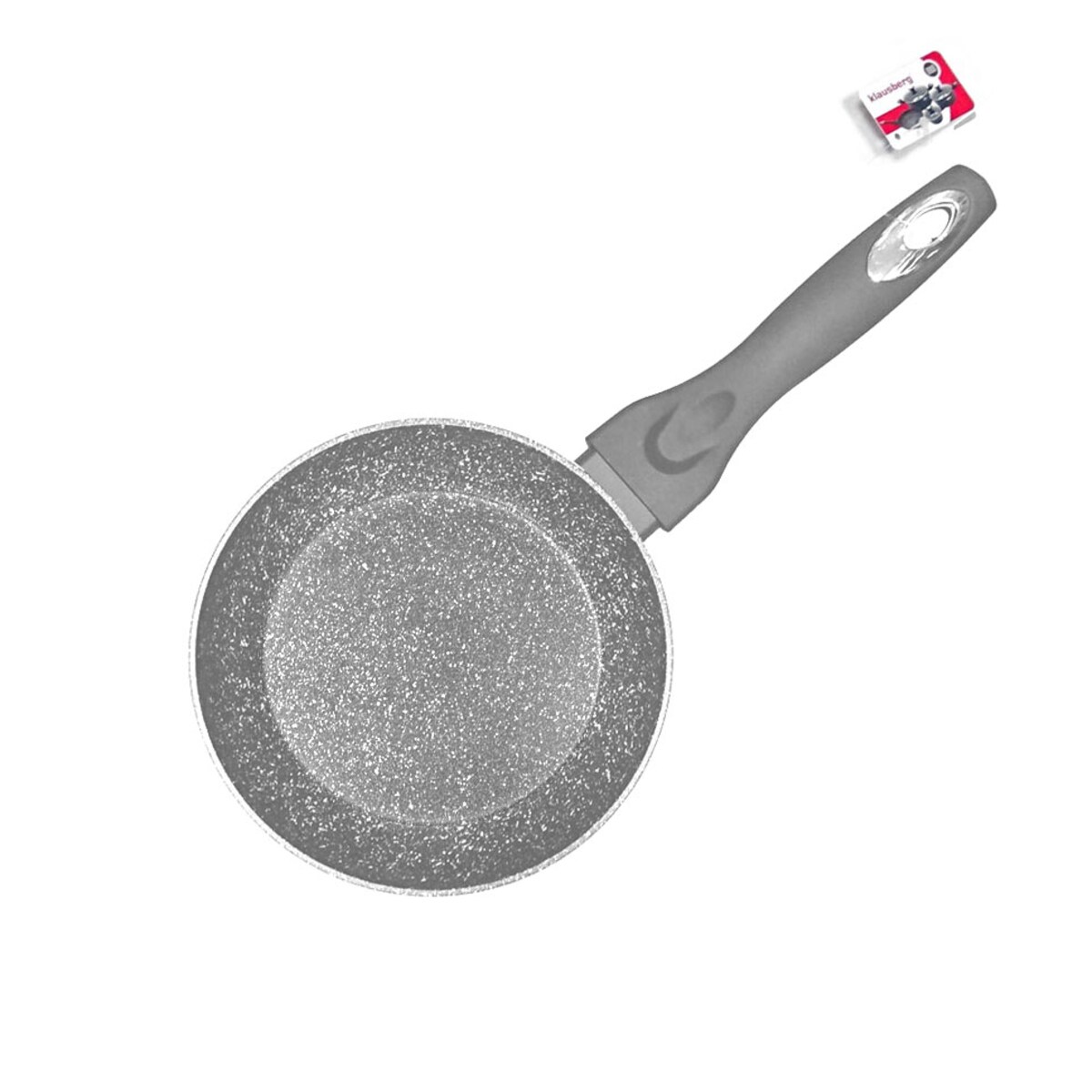 Patelnia granitowa 20cm indukcja gaz KLAUSBERG Marmo Grey