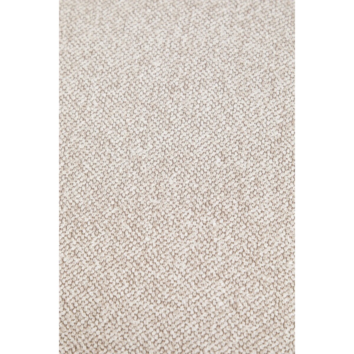 Krzesło z podłokietnikami, ciemne drewno, kremowe bouclé, Yvonne