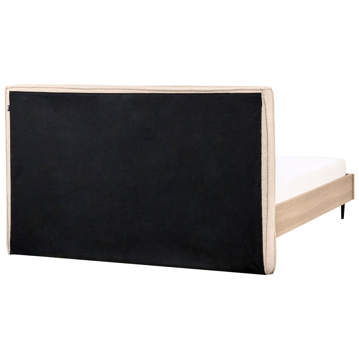 Łóżko Boucle IZERNORE 160 x 200 cm Beżowy