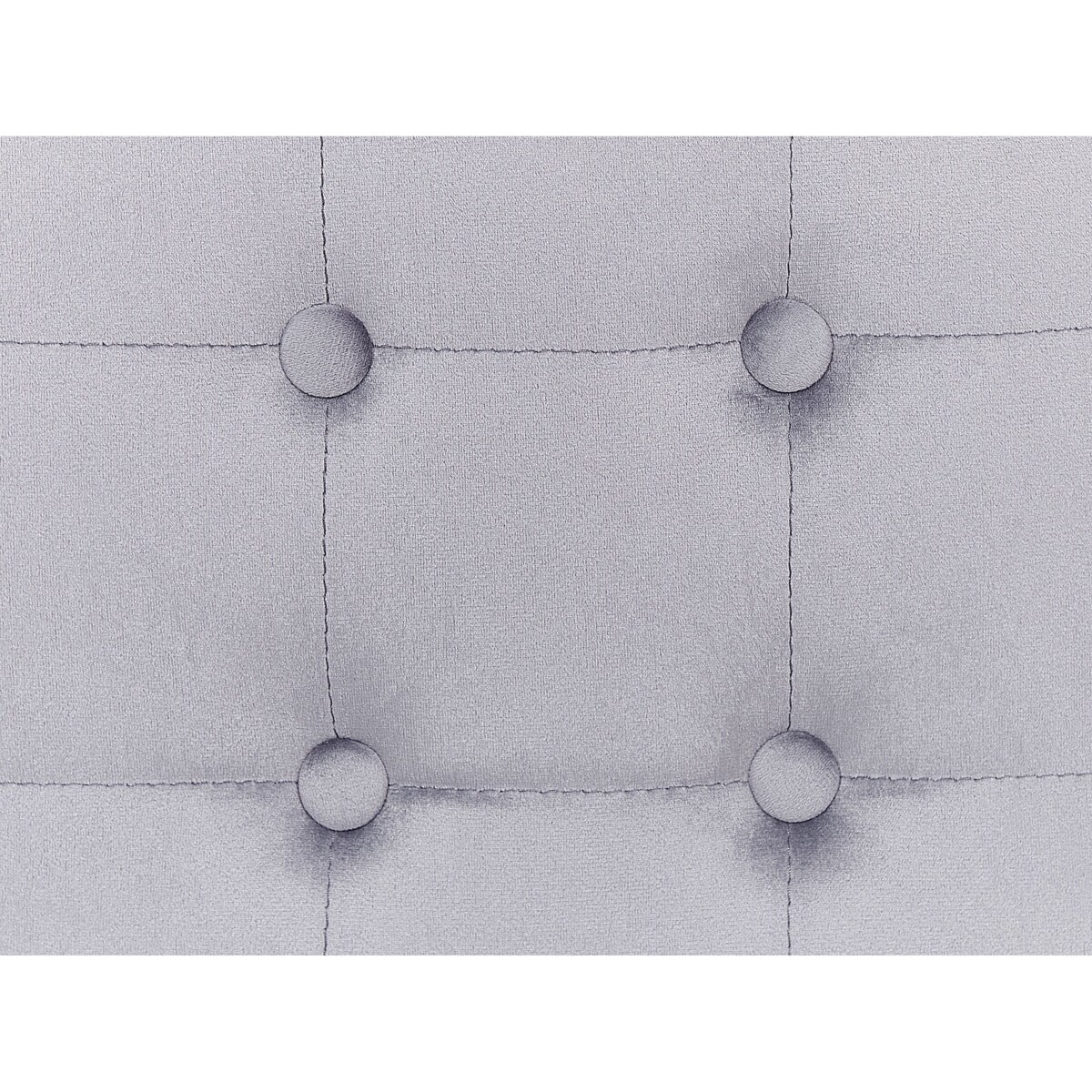 Puf welurowy 36 x 36 x 39 cm szary WISCONSIN