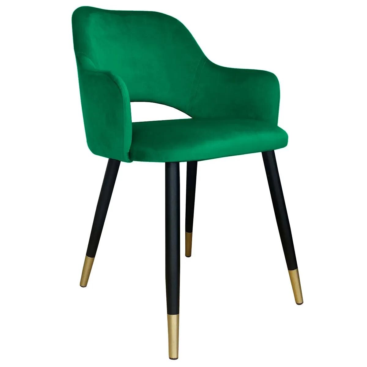 Krzesło NAPO VELVET GOLD zielone