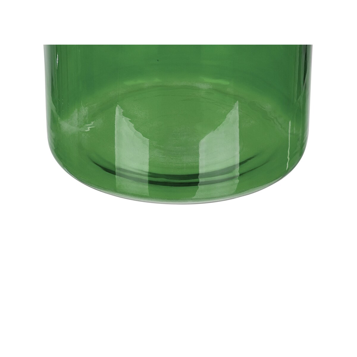 Wazon na kwiaty szklany 45 cm zielony KORMA