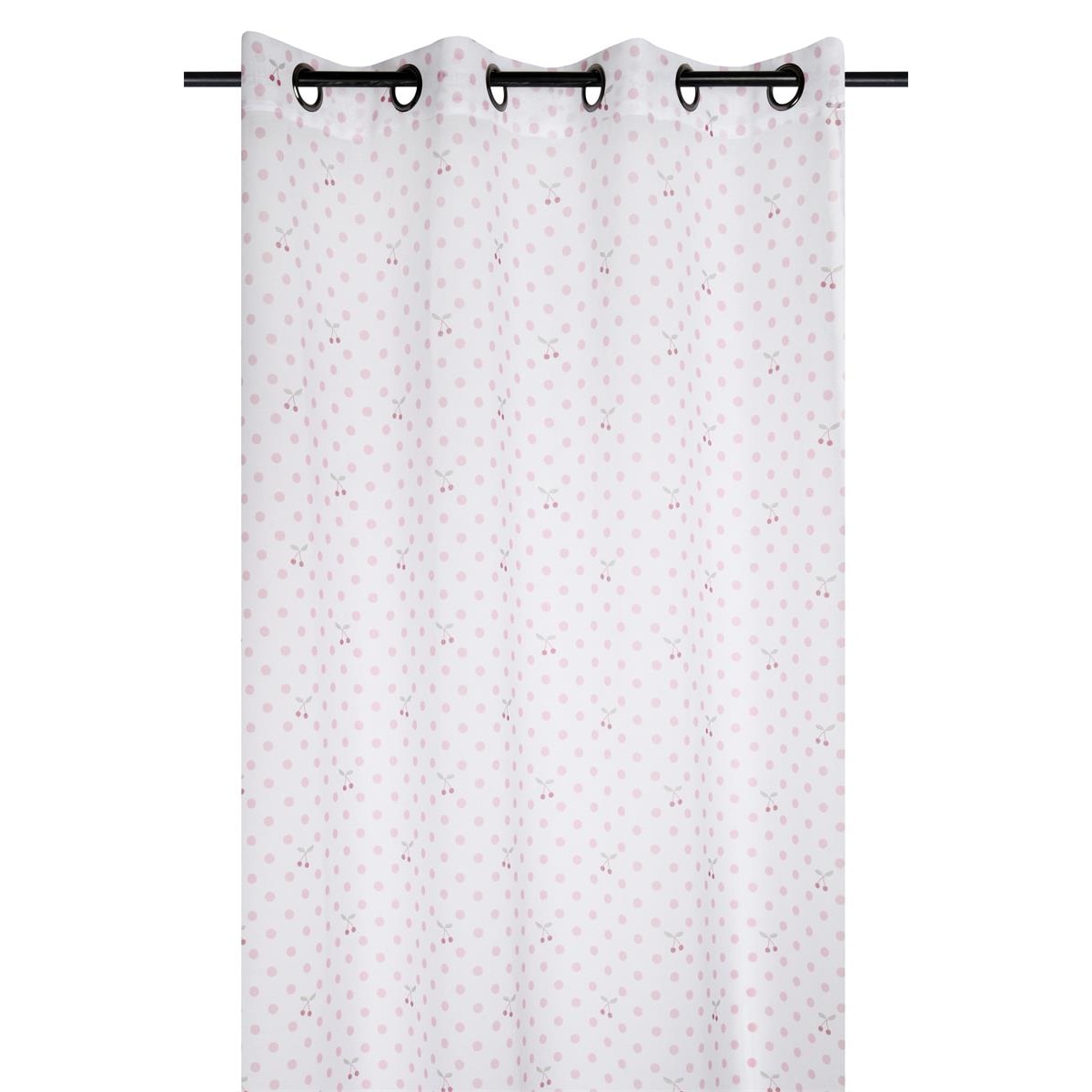 Firana MATTY wzór w wisienki, 140 x 260 cm