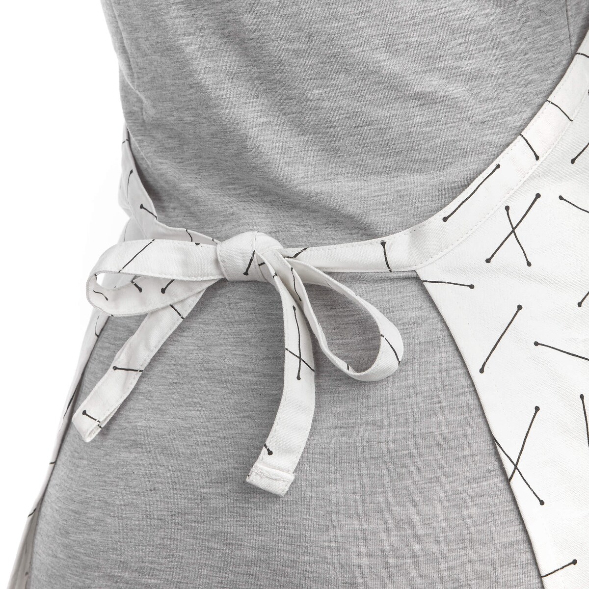 Biały fartuch kuchenny Rayen - 84 x 70 cm