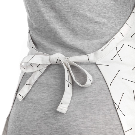 Biały fartuch kuchenny Rayen - 84 x 70 cm