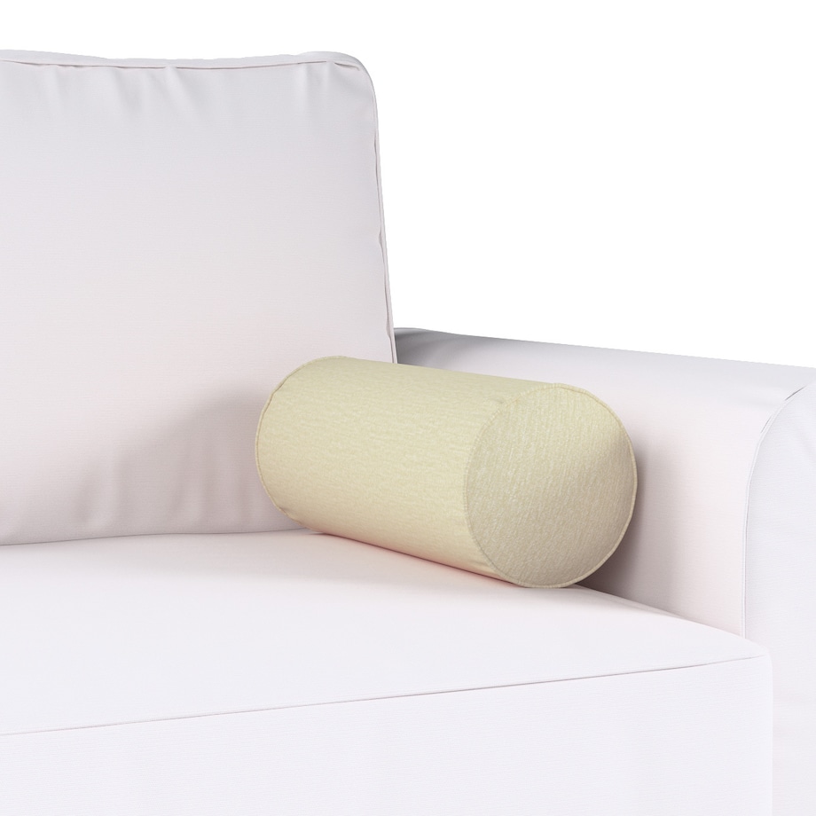 Poduszka wałek prosty, kremowy szenil, Ø16 x 40 cm, Chenille