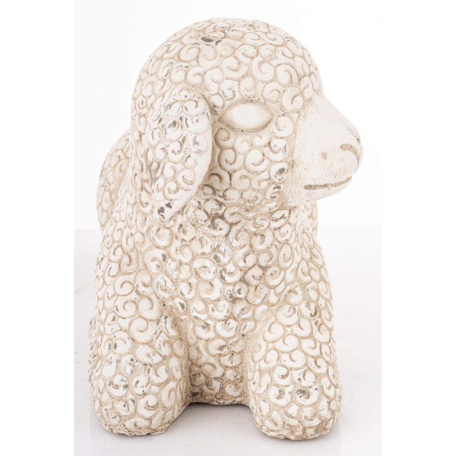 Dekoracja - figurka cementowa OWIECZKA 20,5x32x13 cm leżąca