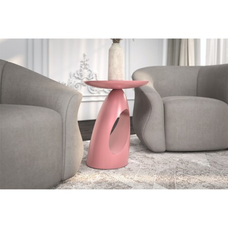 Stolik drewniany różne kolory Island, kolor pudrowy róż