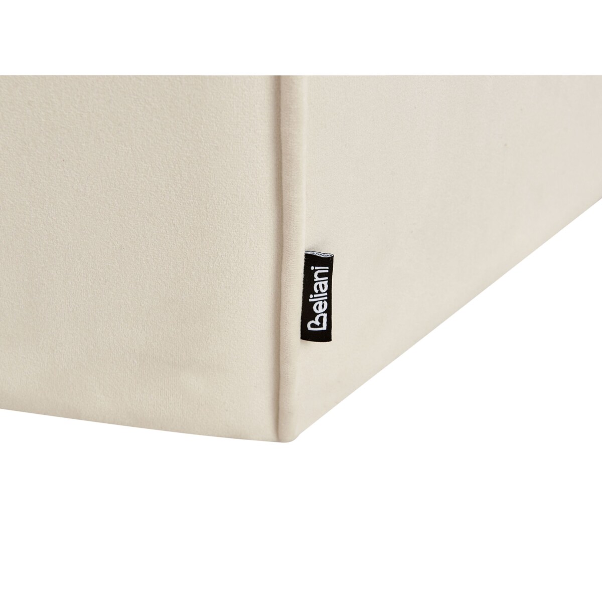 Puf welurowy 45 cm jasnobeżowy WISHEK