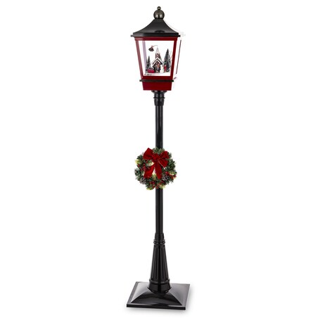 Latarnia świąteczna LED 186x38x38 cm MAYAK-2 czarna z pozytywką