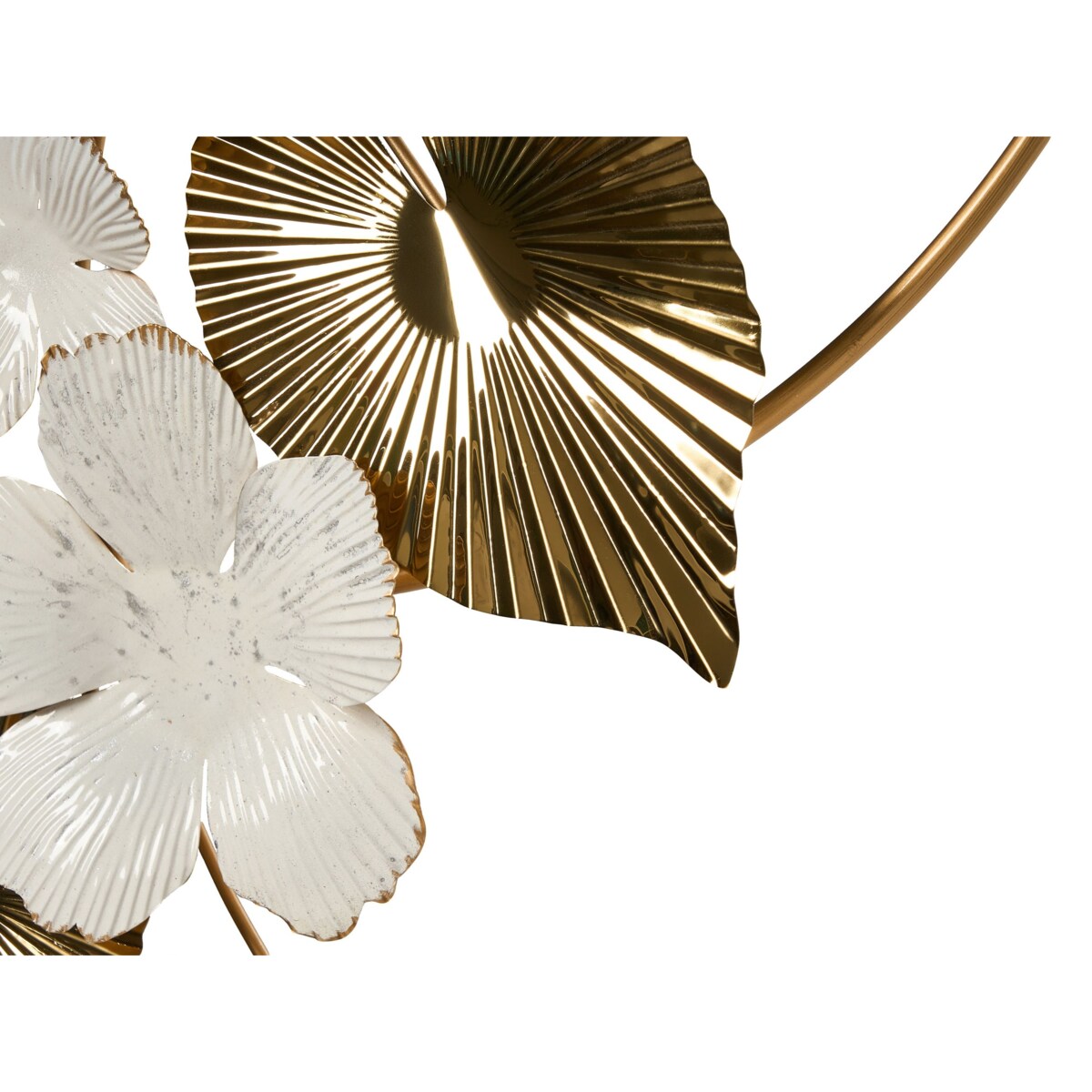 Dekoracja ścienna Kwiat TERBIUM Metal 56 cm Złoty
