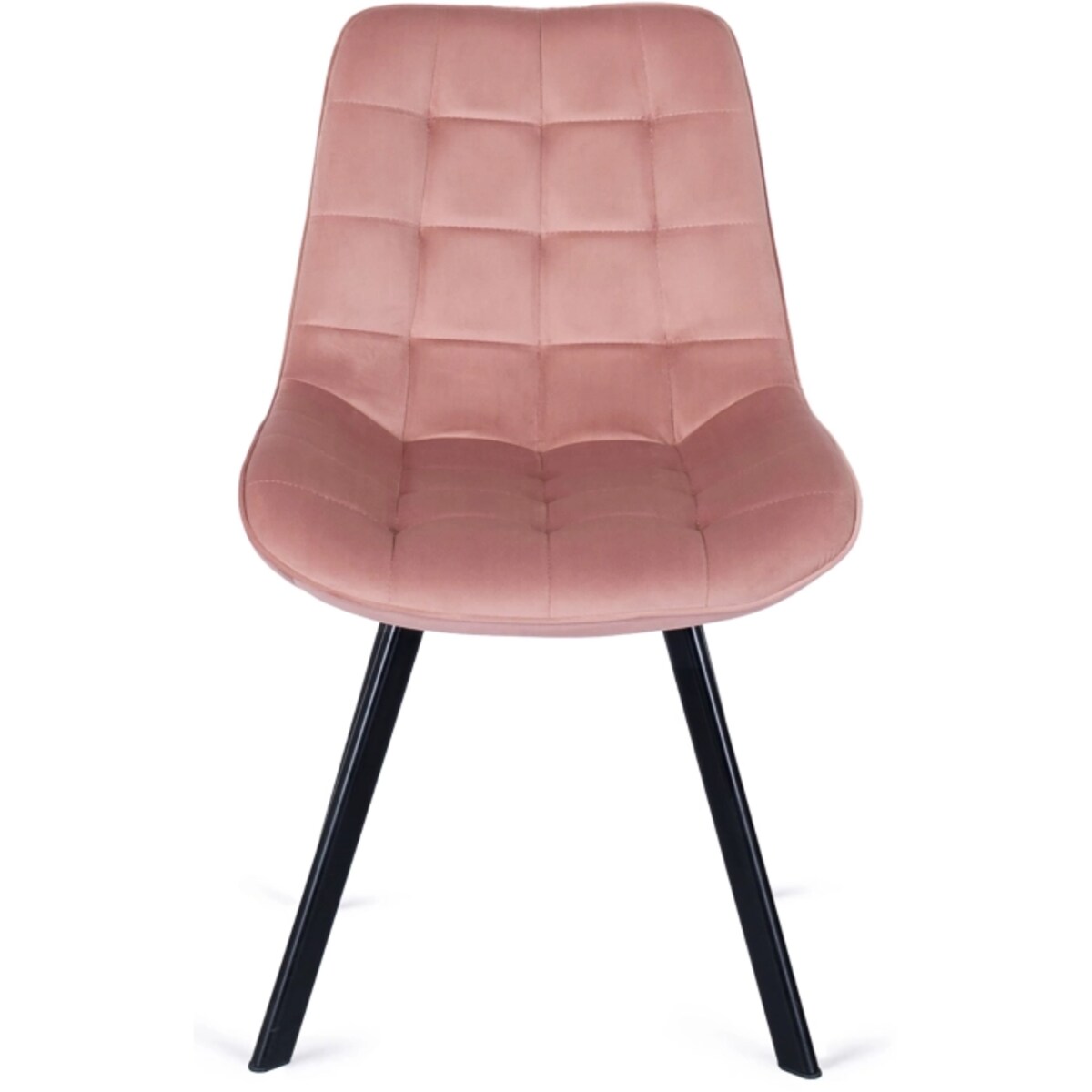 Krzesło RICK Róż Tapicerowane do Jadalni Welurowe