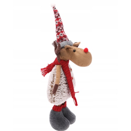 RENIFER świąteczny DUŻY dekoracja świąteczna ŁOŚ