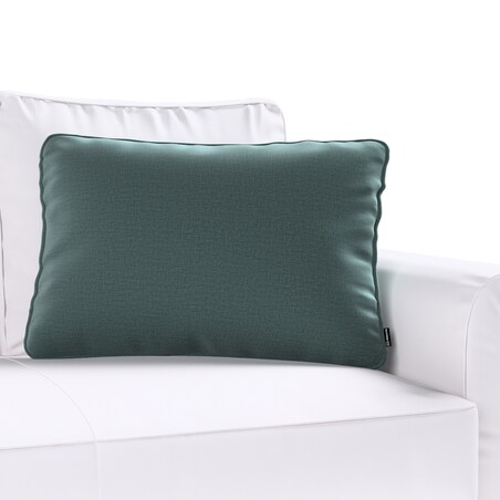 Poszewka Gabi na poduszkę prostokątna 60x40 zgaszony szmaragd - welwet