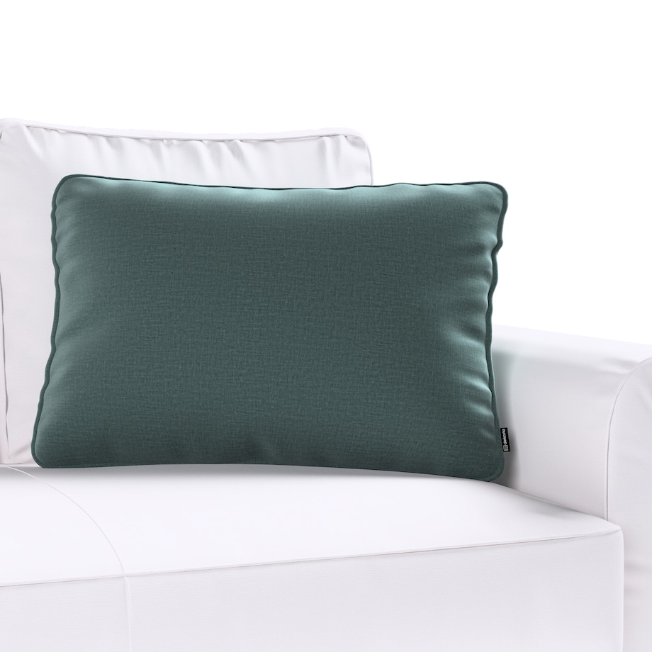 Poszewka Gabi na poduszkę prostokątna 60x40 zgaszony szmaragd - welwet