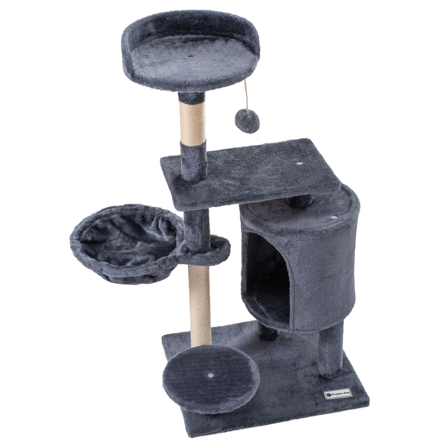 Pięciopoziomowy drapak dla kotów Szary 105 cm