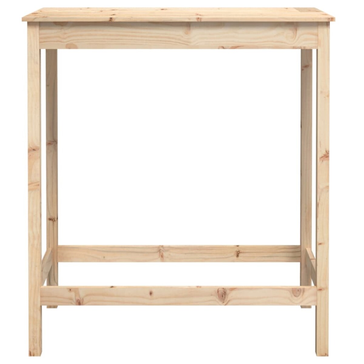 vidaXL Stolik barowy, 100x50x110 cm, lite drewno sosnowe