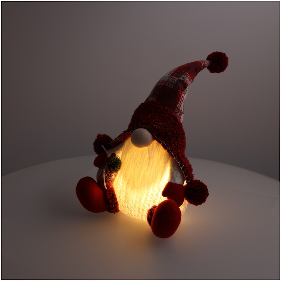 Skrzat świąteczny krasnal świecący na święta