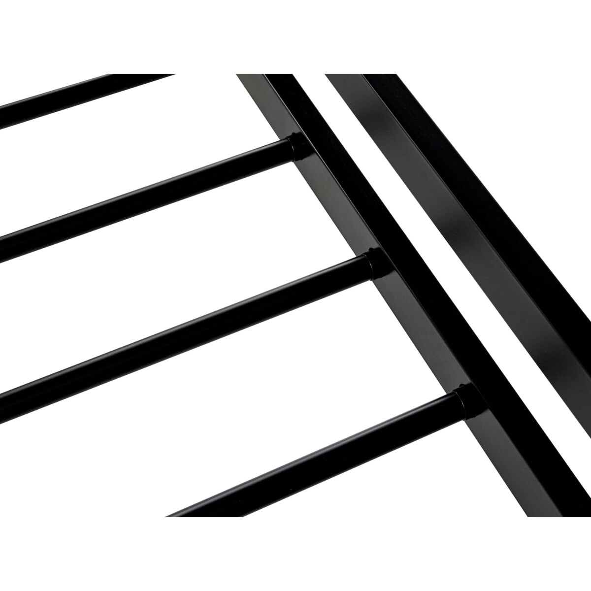 Łóżko Metal BOULIN 180 x 200 cm Czarny