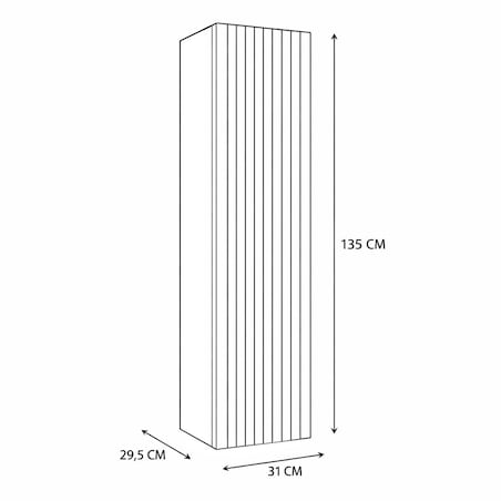 Słupek łazienkowy TIGO 1D KASZMIR