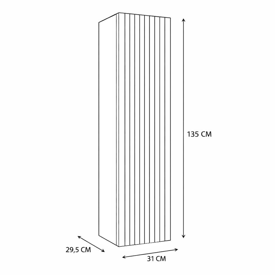 Słupek łazienkowy TIGO 1D KASZMIR