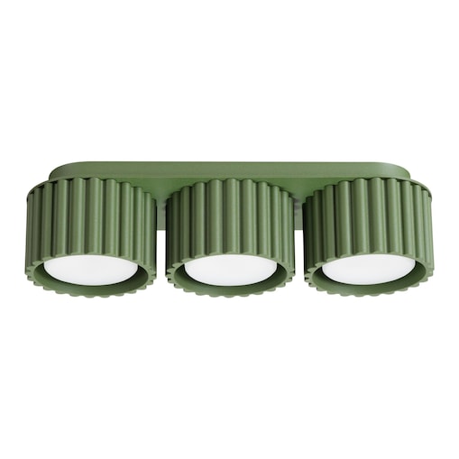 Plafon AURA 3 zielony oliwkowy Gx53