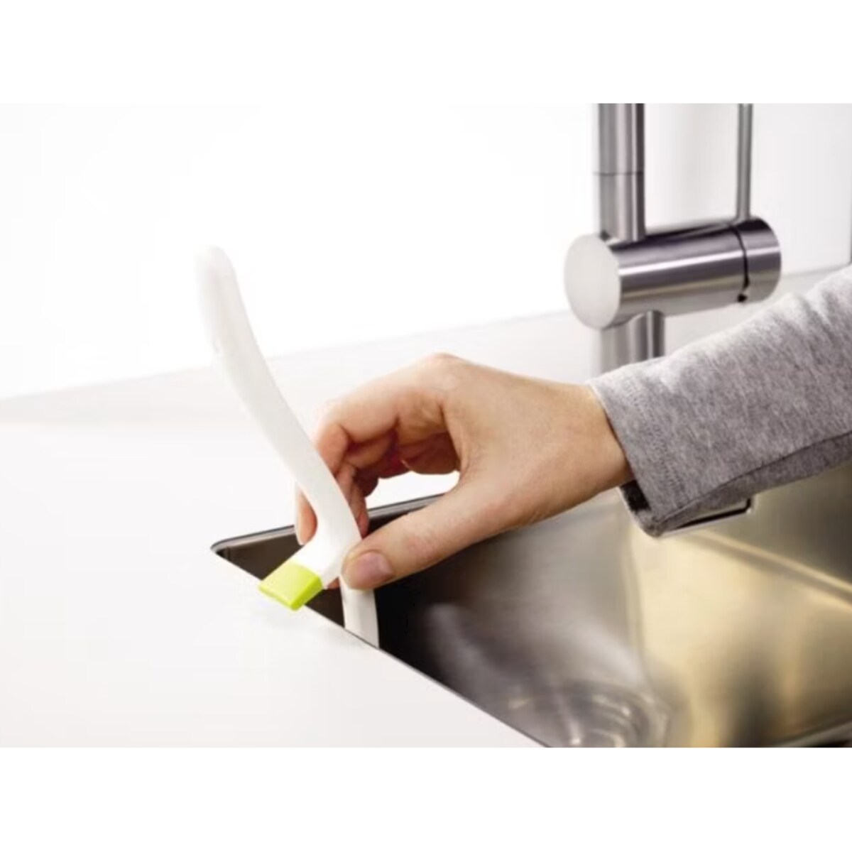 Szczotka do zmywania zielona Edge, 7 x 29 x 5 cm, Joseph Joseph