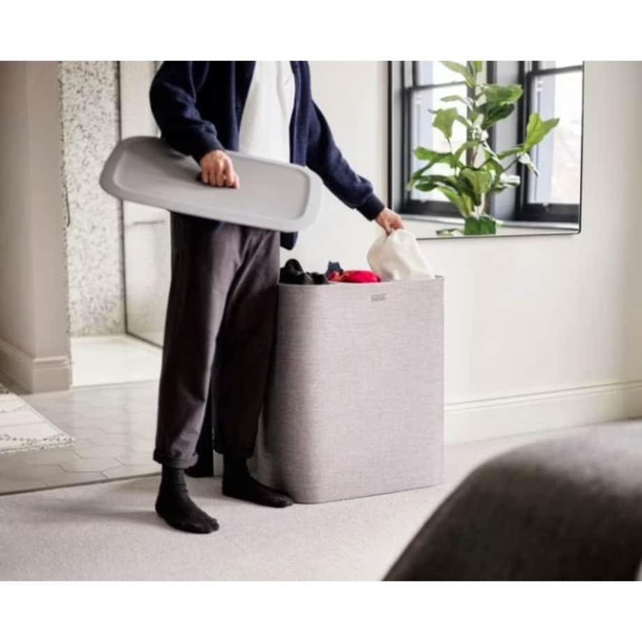 Kosz potrójny na pranie szary Tota Trio, 90 l, Joseph Joseph